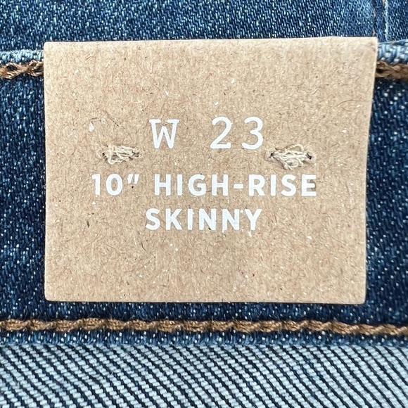 NWT Madewell 10" High Rise Skinny Denim Jeans Size 23 Women's - Picture 8 of 10